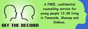 Off the Record for young people aged 13-28 in Tameside